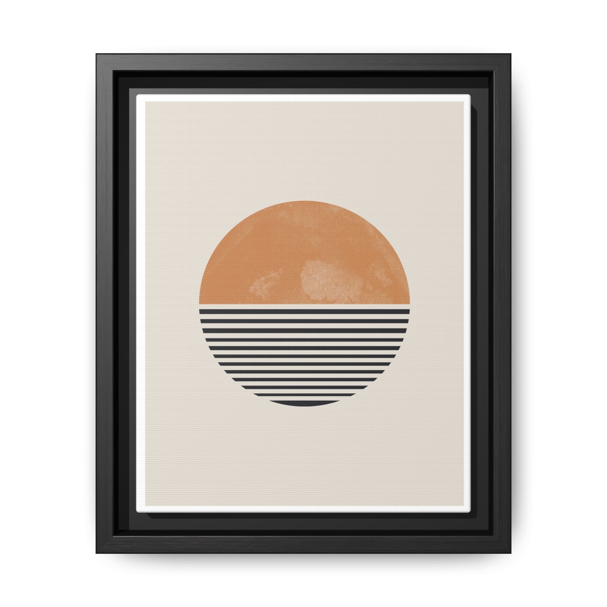 Amber Horizon Echoes - Framed