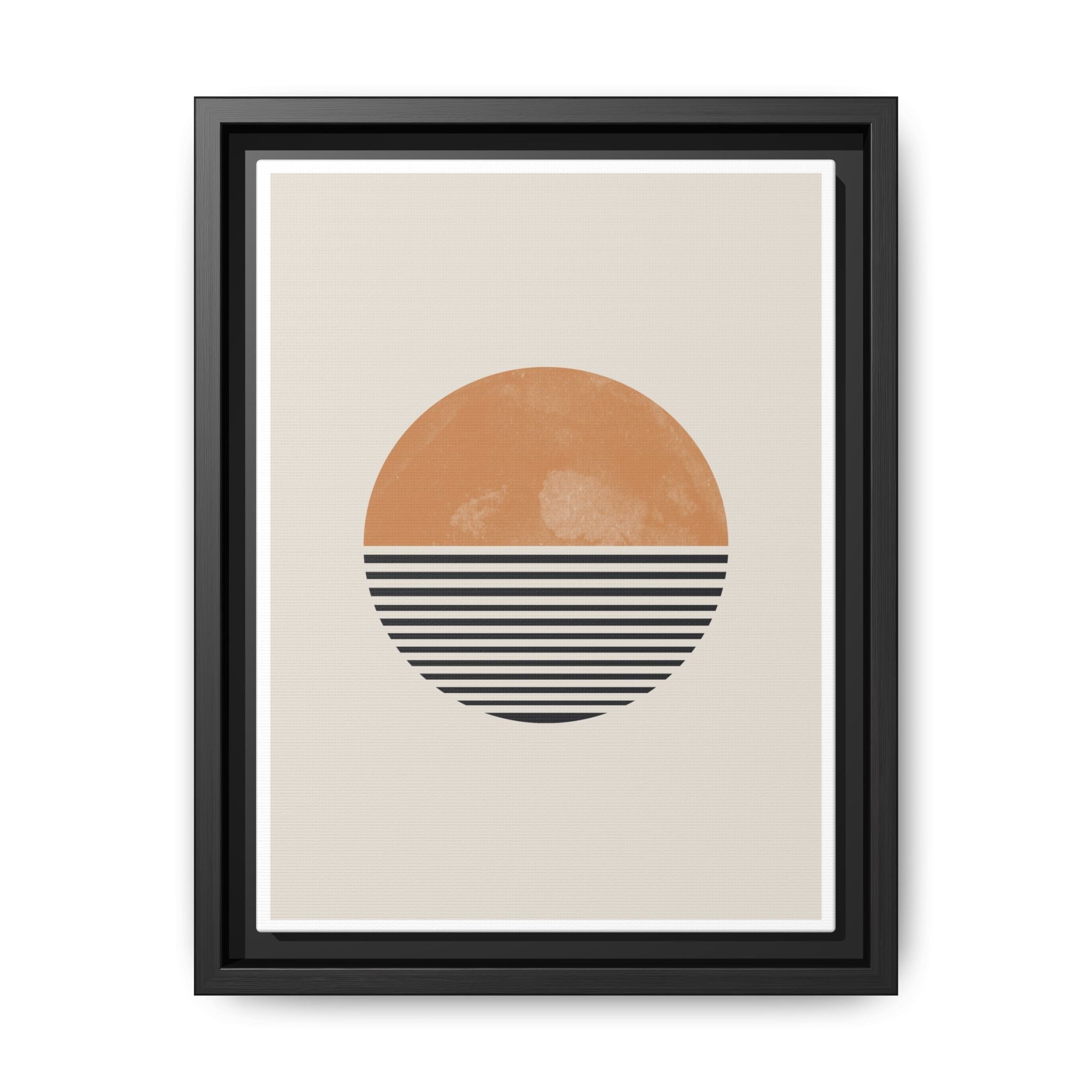 Amber Horizon Echoes - Framed