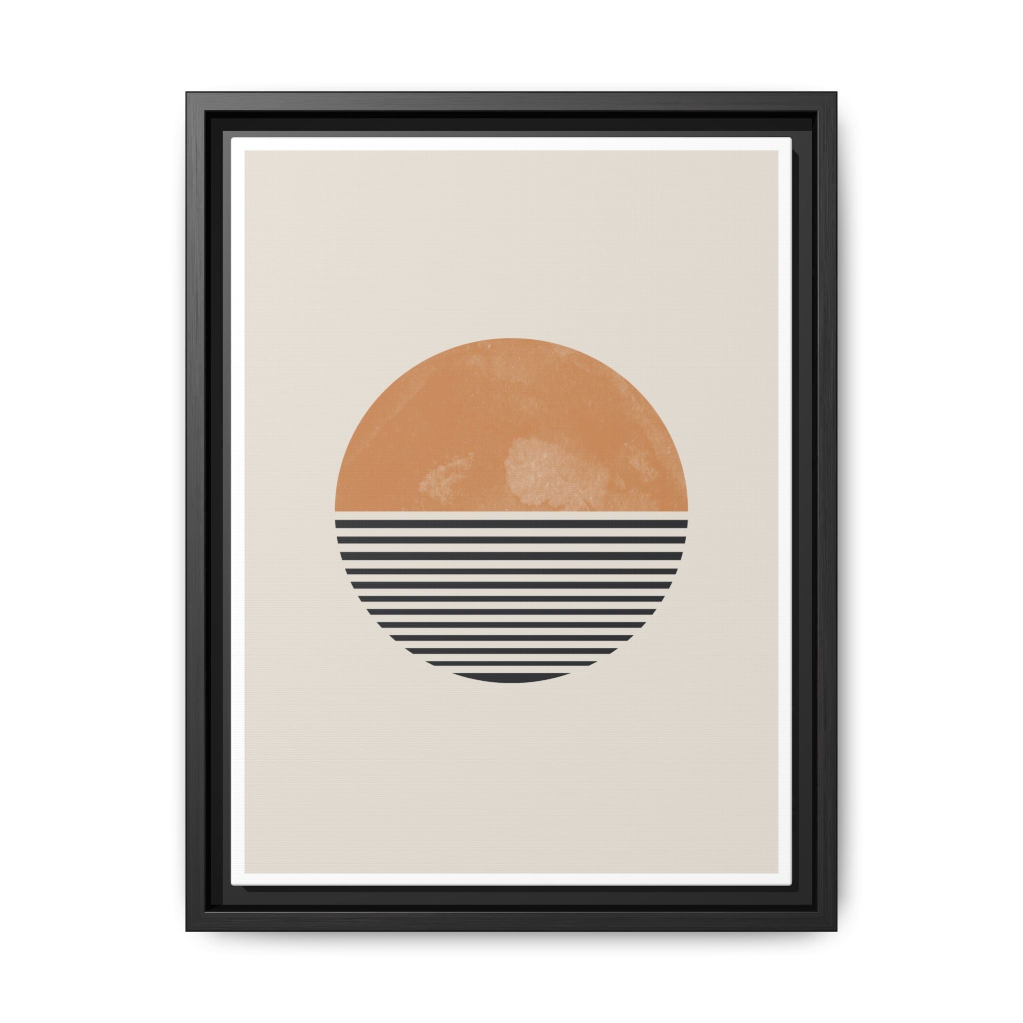Amber Horizon Echoes - Framed