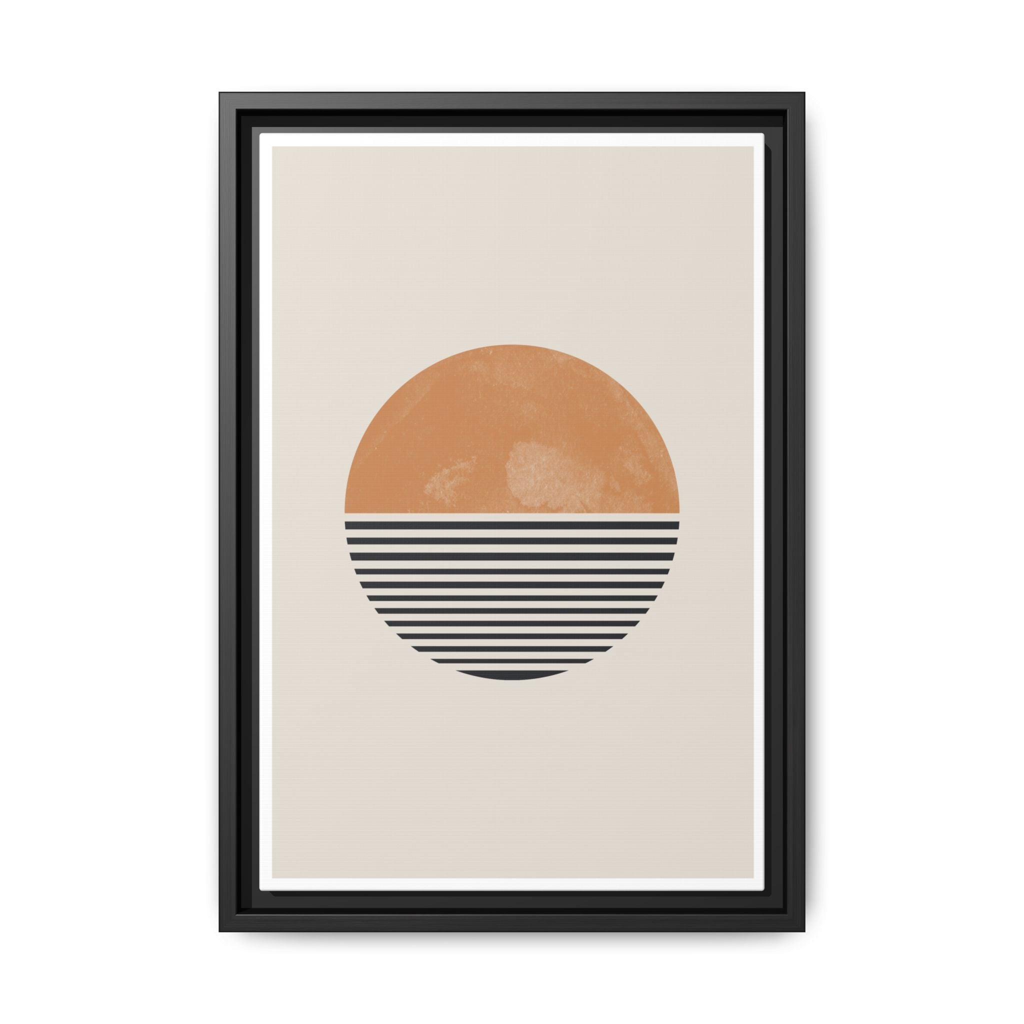 Amber Horizon Echoes - Framed