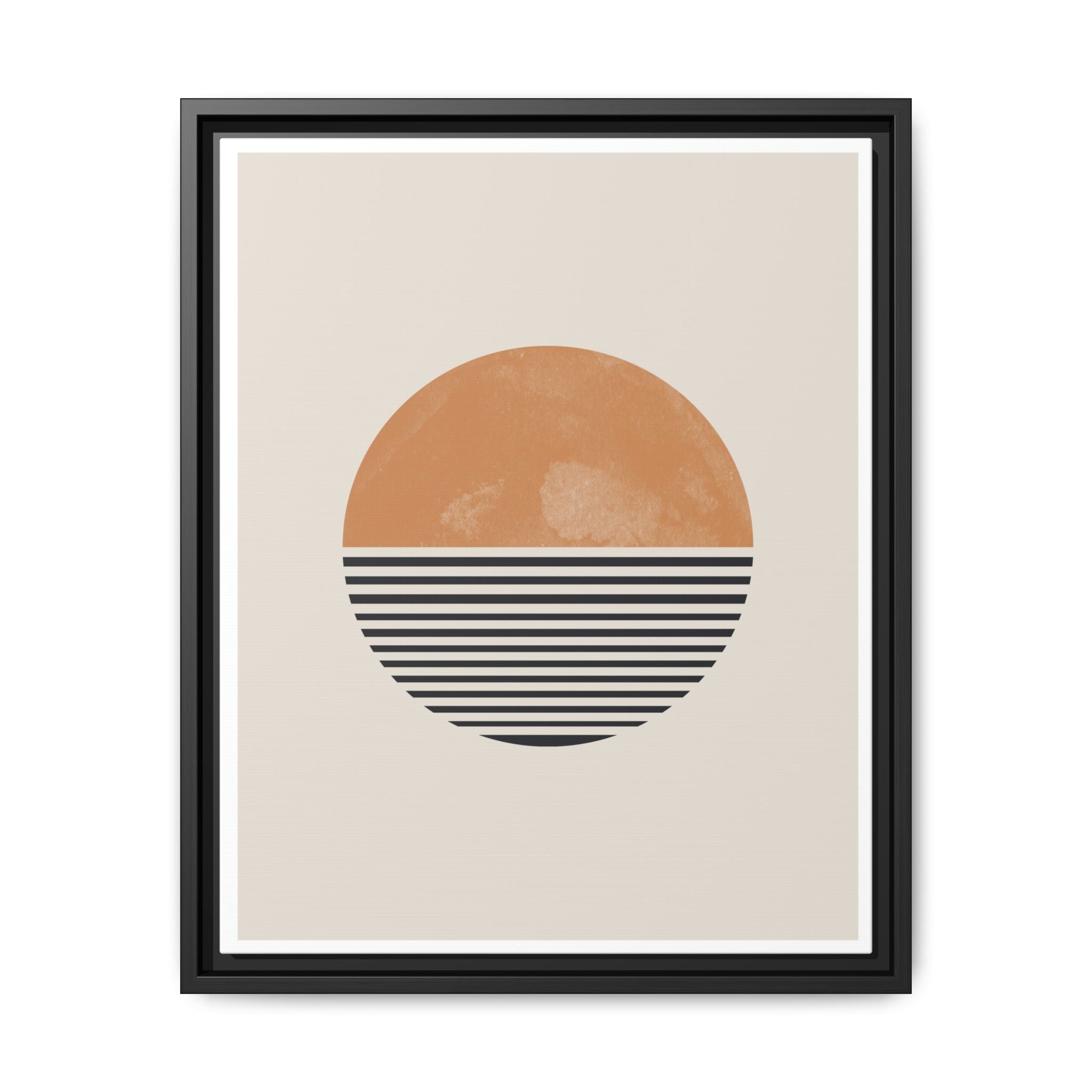 Amber Horizon Echoes - Framed