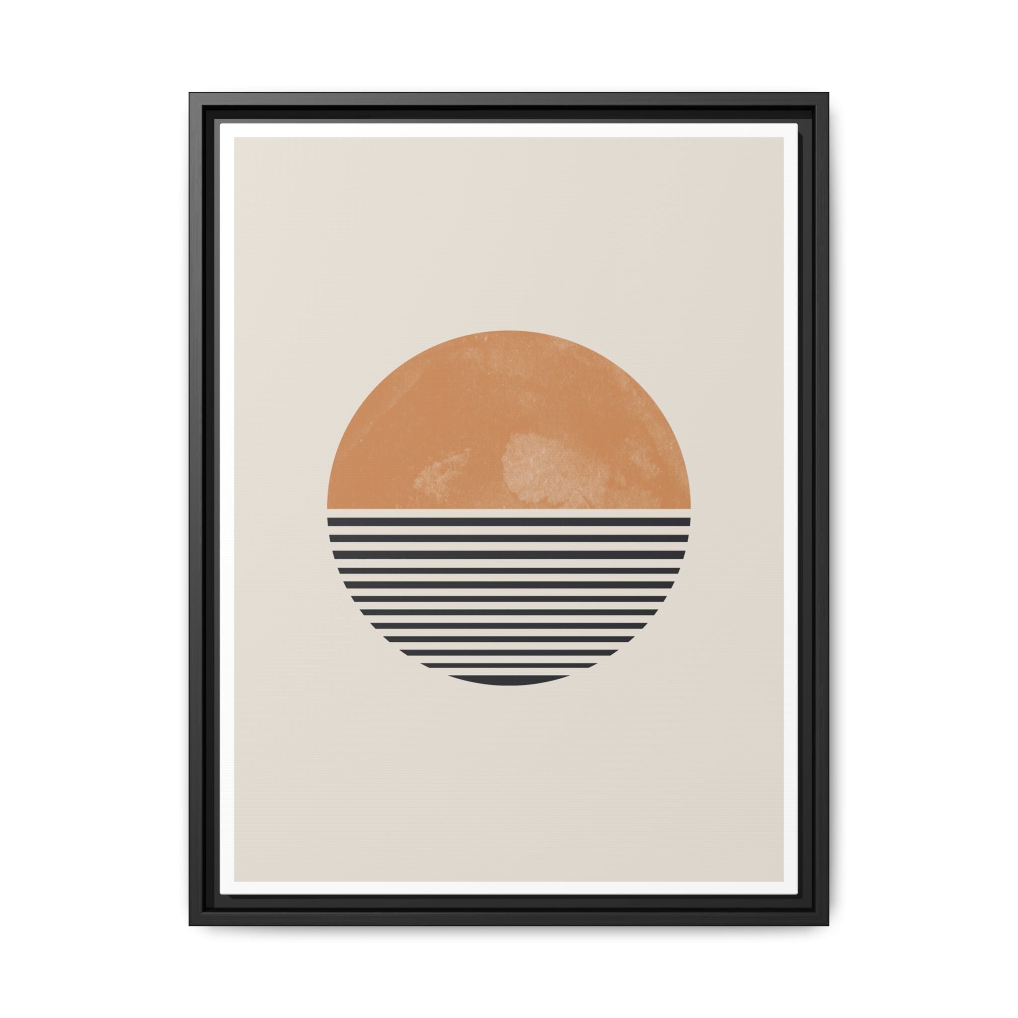Amber Horizon Echoes - Framed