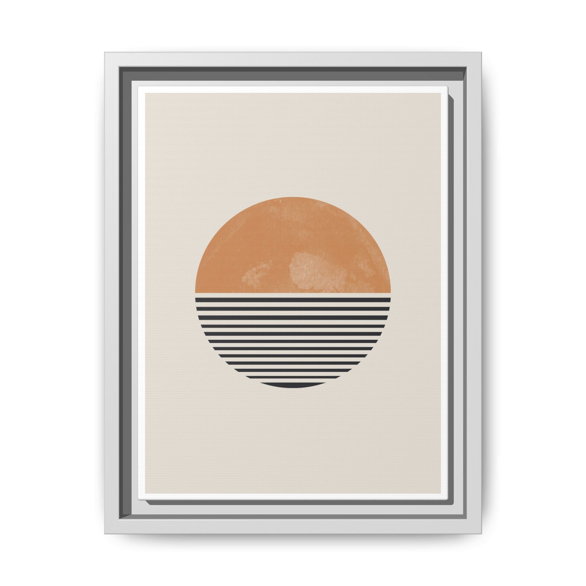 Amber Horizon Echoes - Framed
