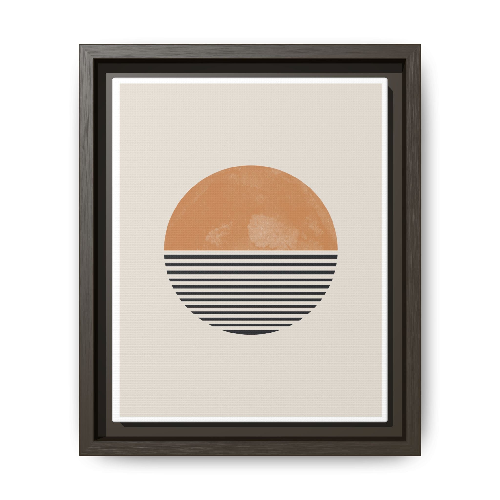 Amber Horizon Echoes - Framed