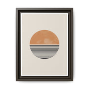 Amber Horizon Echoes - Framed