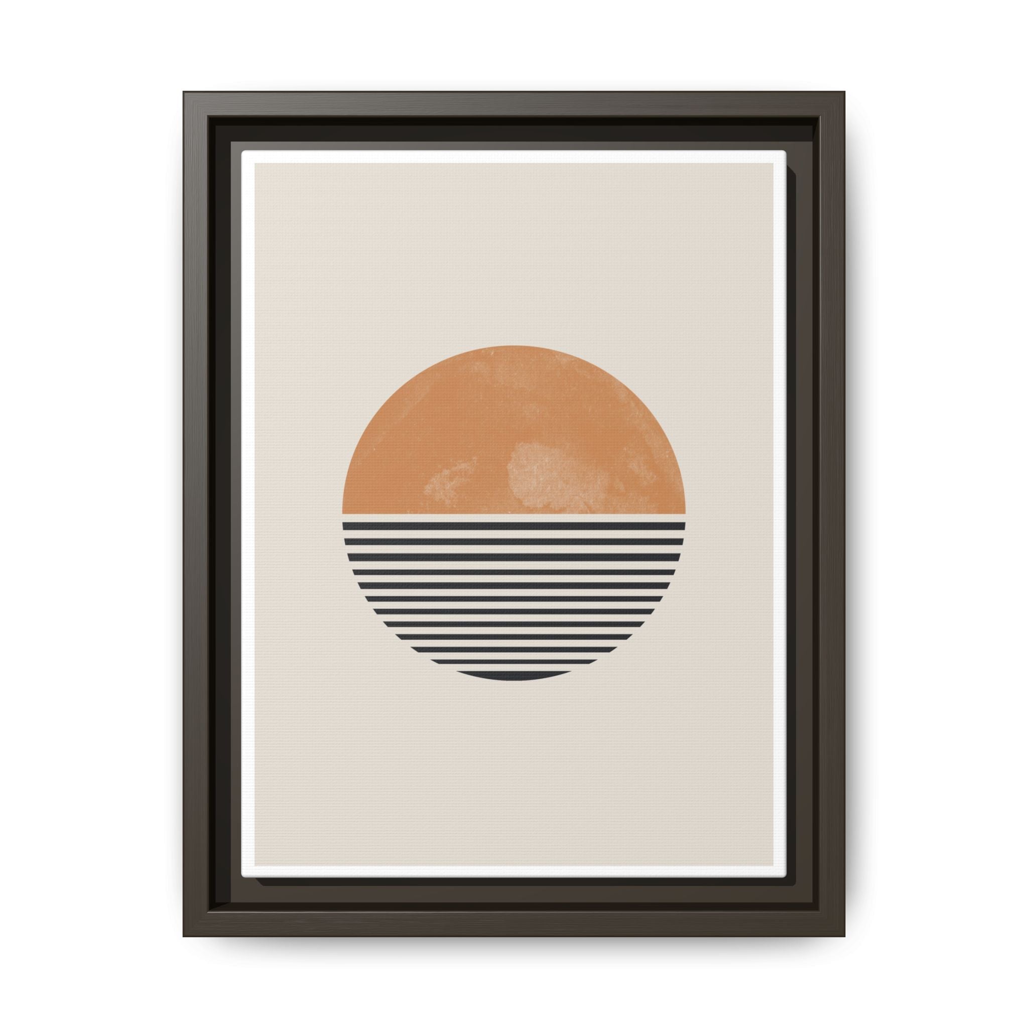 Amber Horizon Echoes - Framed