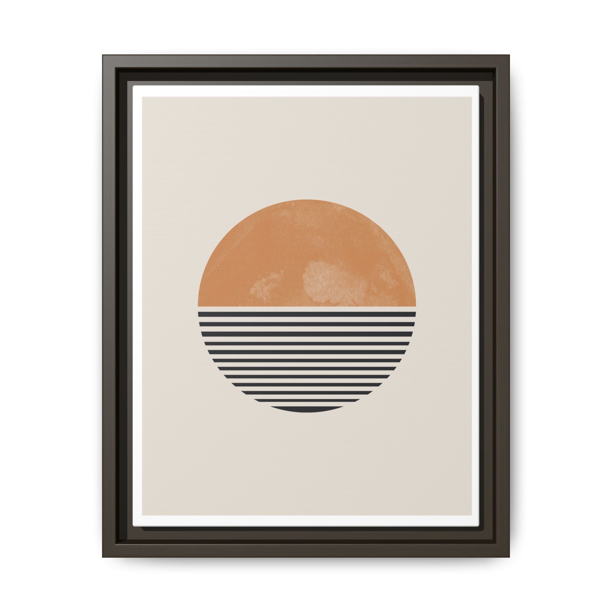 Amber Horizon Echoes - Framed
