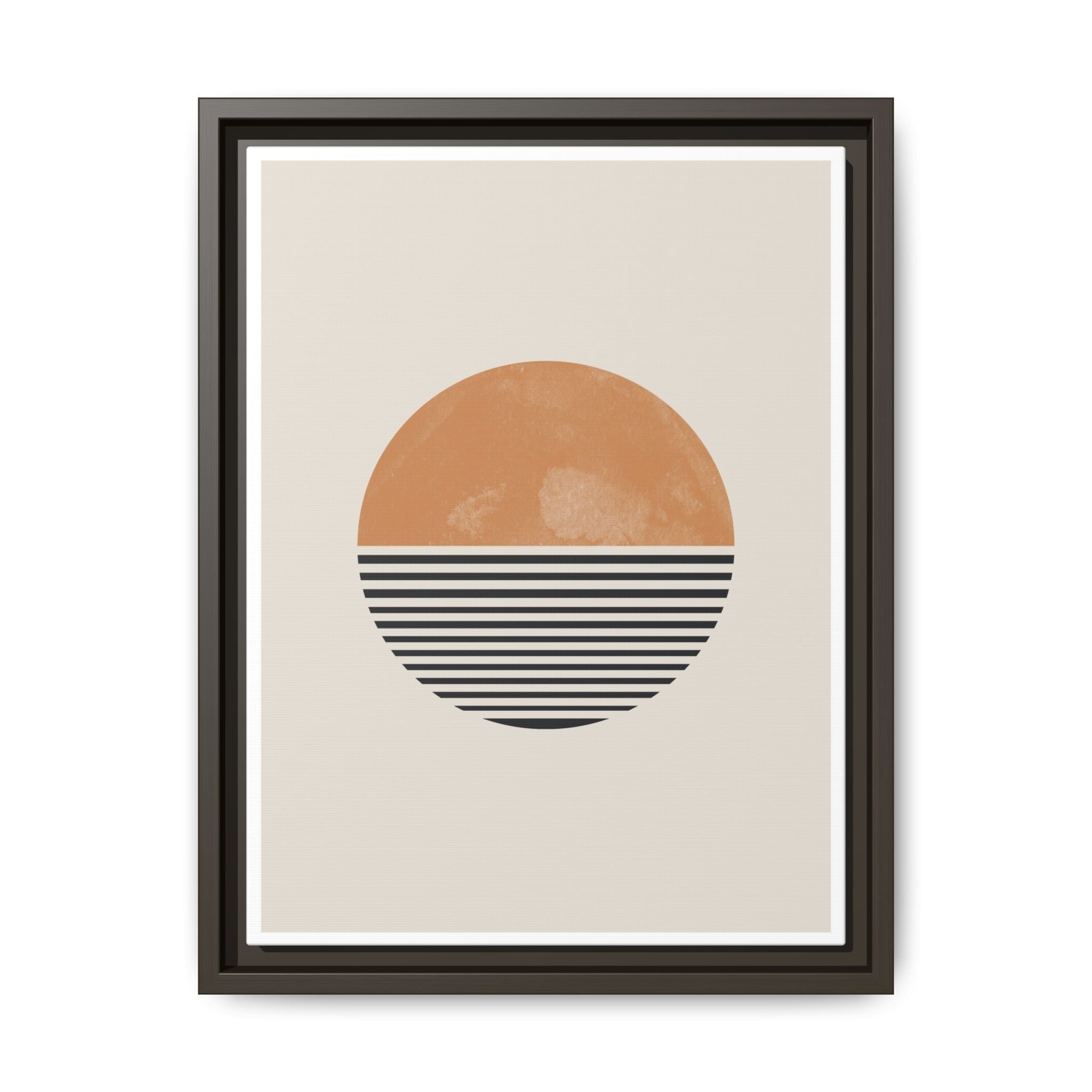 Amber Horizon Echoes - Framed