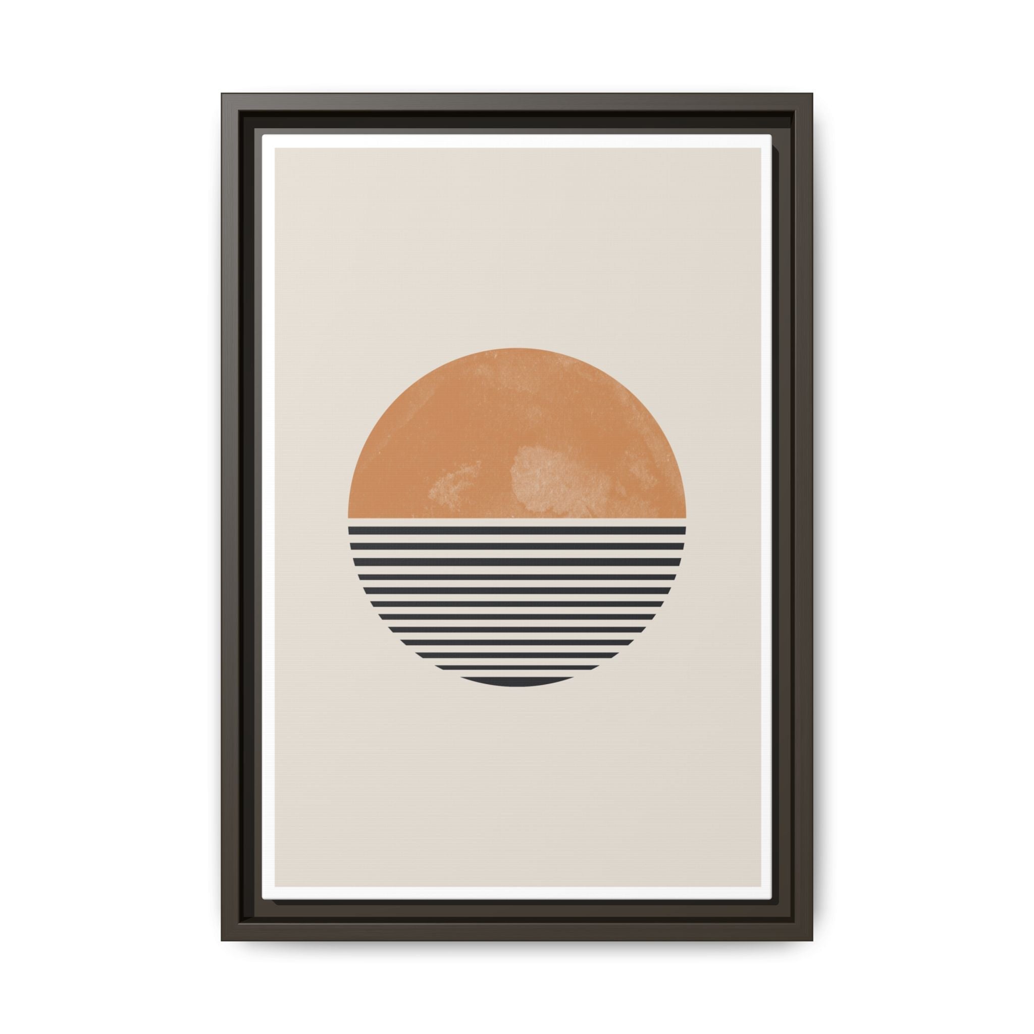Amber Horizon Echoes - Framed