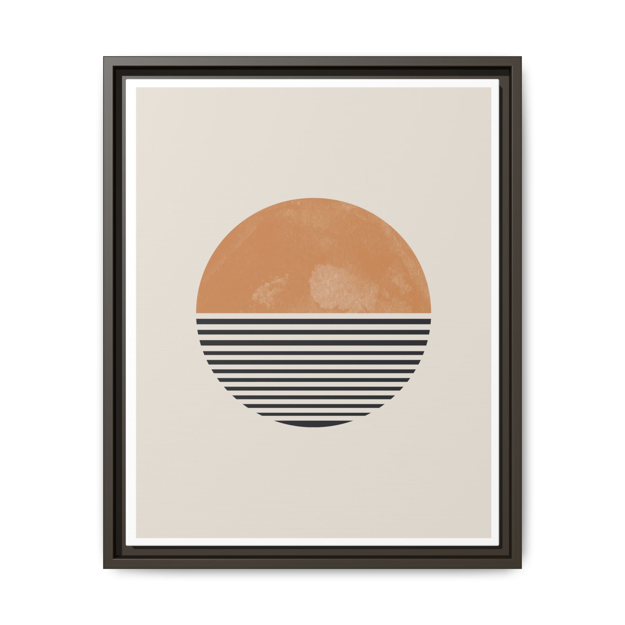 Amber Horizon Echoes - Framed