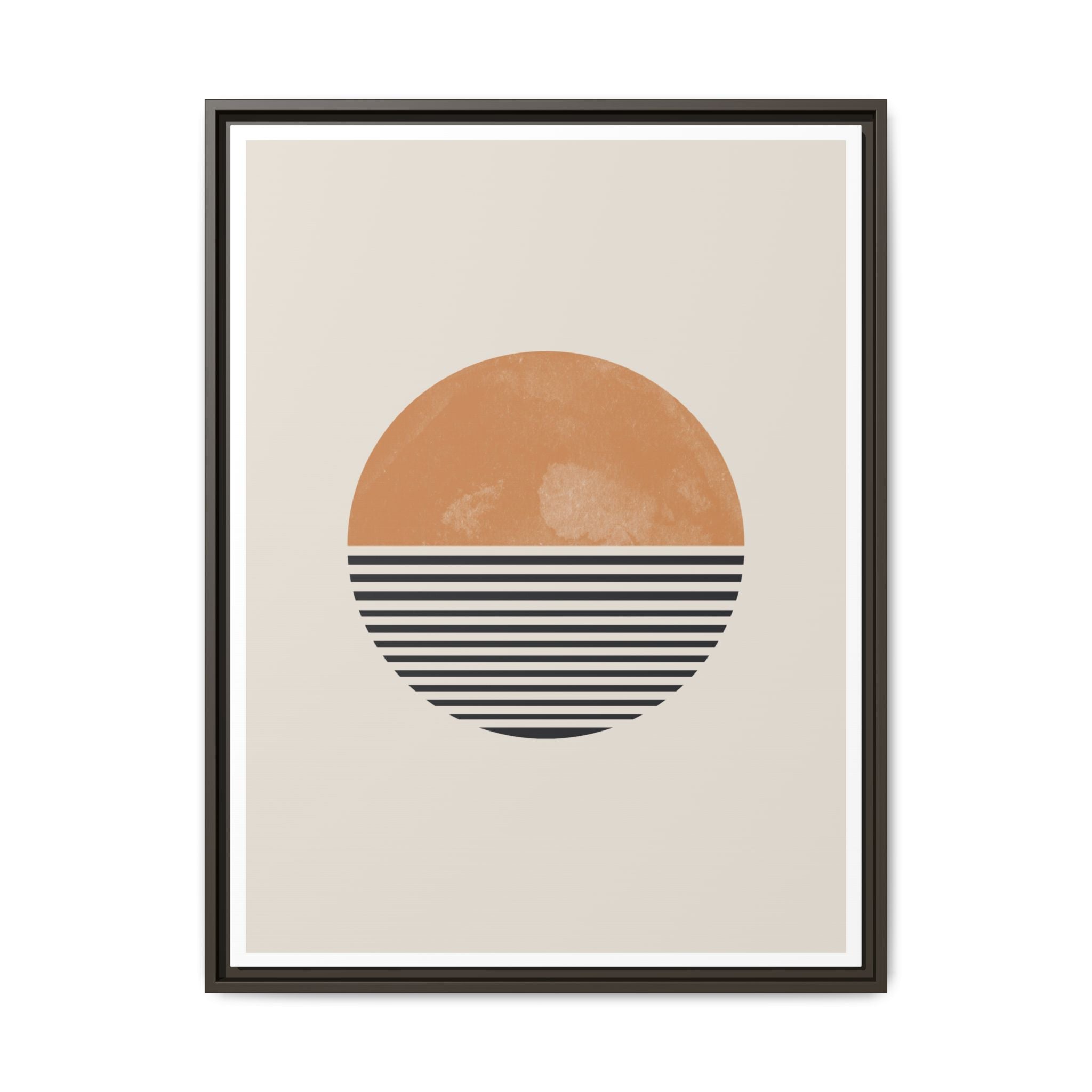Amber Horizon Echoes - Framed