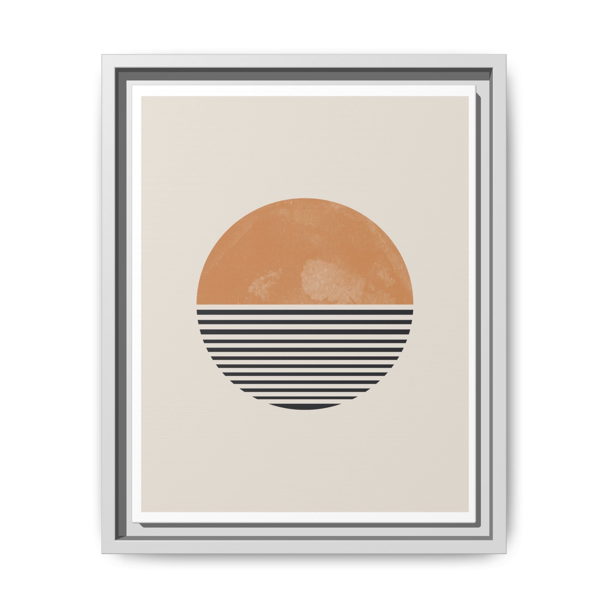 Amber Horizon Echoes - Framed