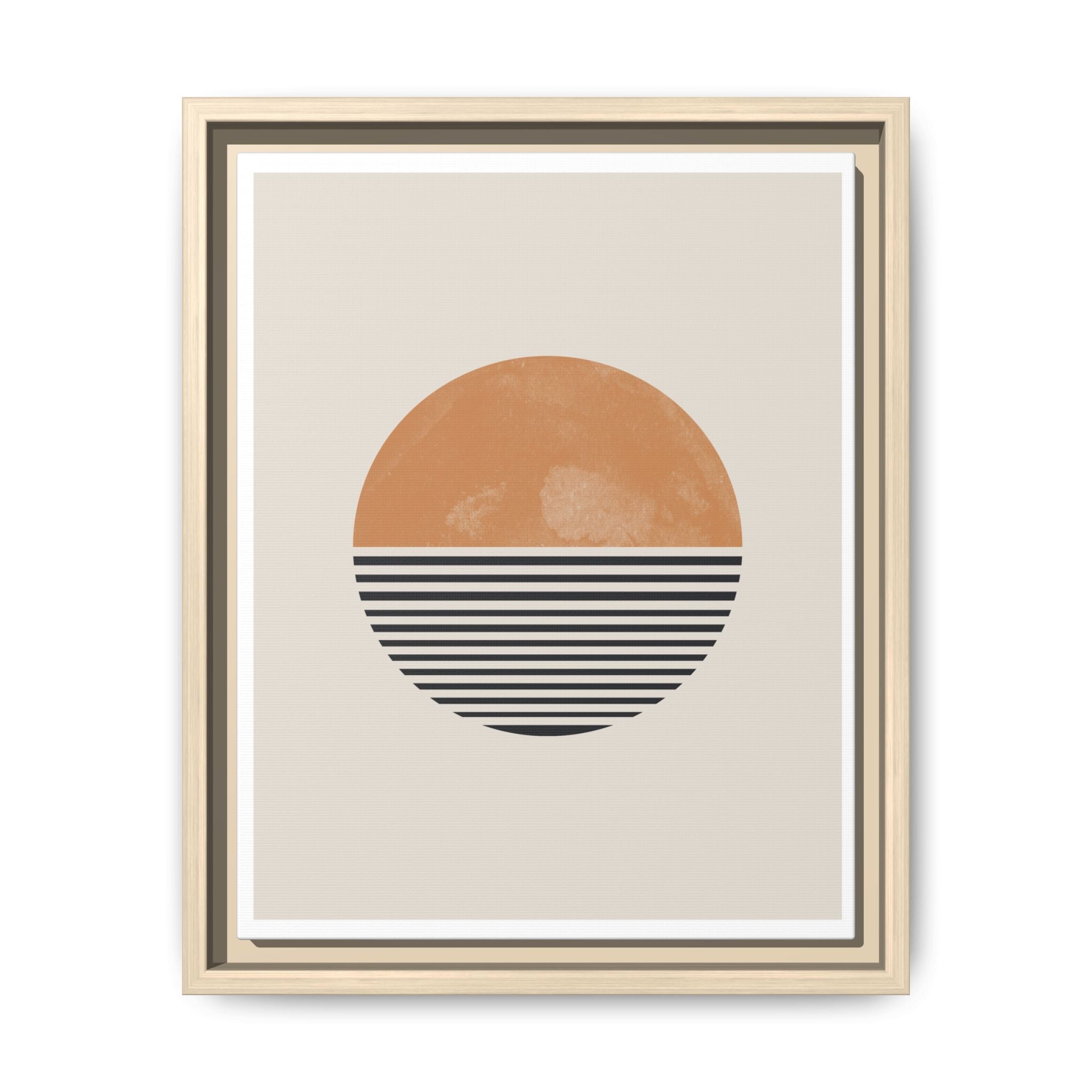 Amber Horizon Echoes - Framed