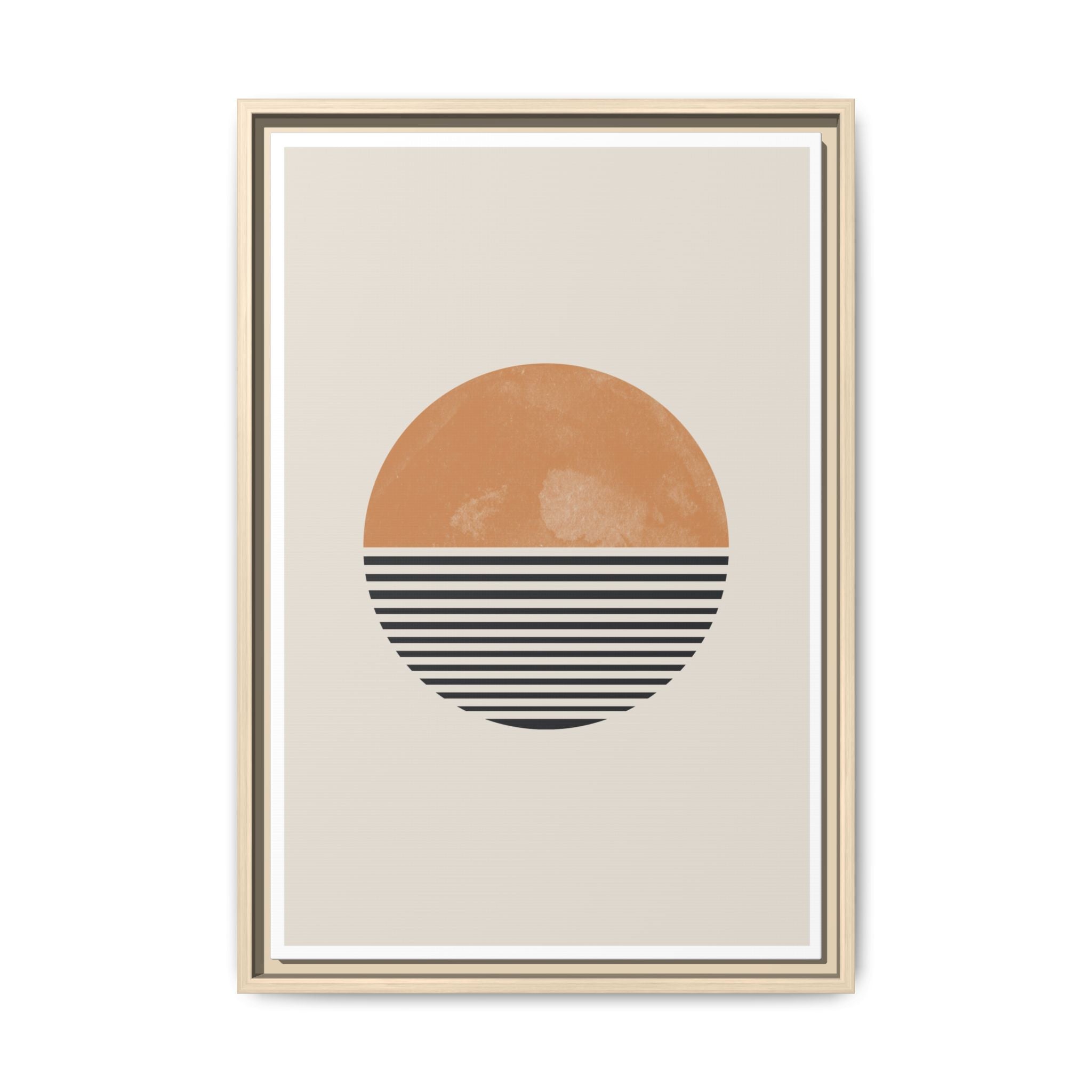 Amber Horizon Echoes - Framed