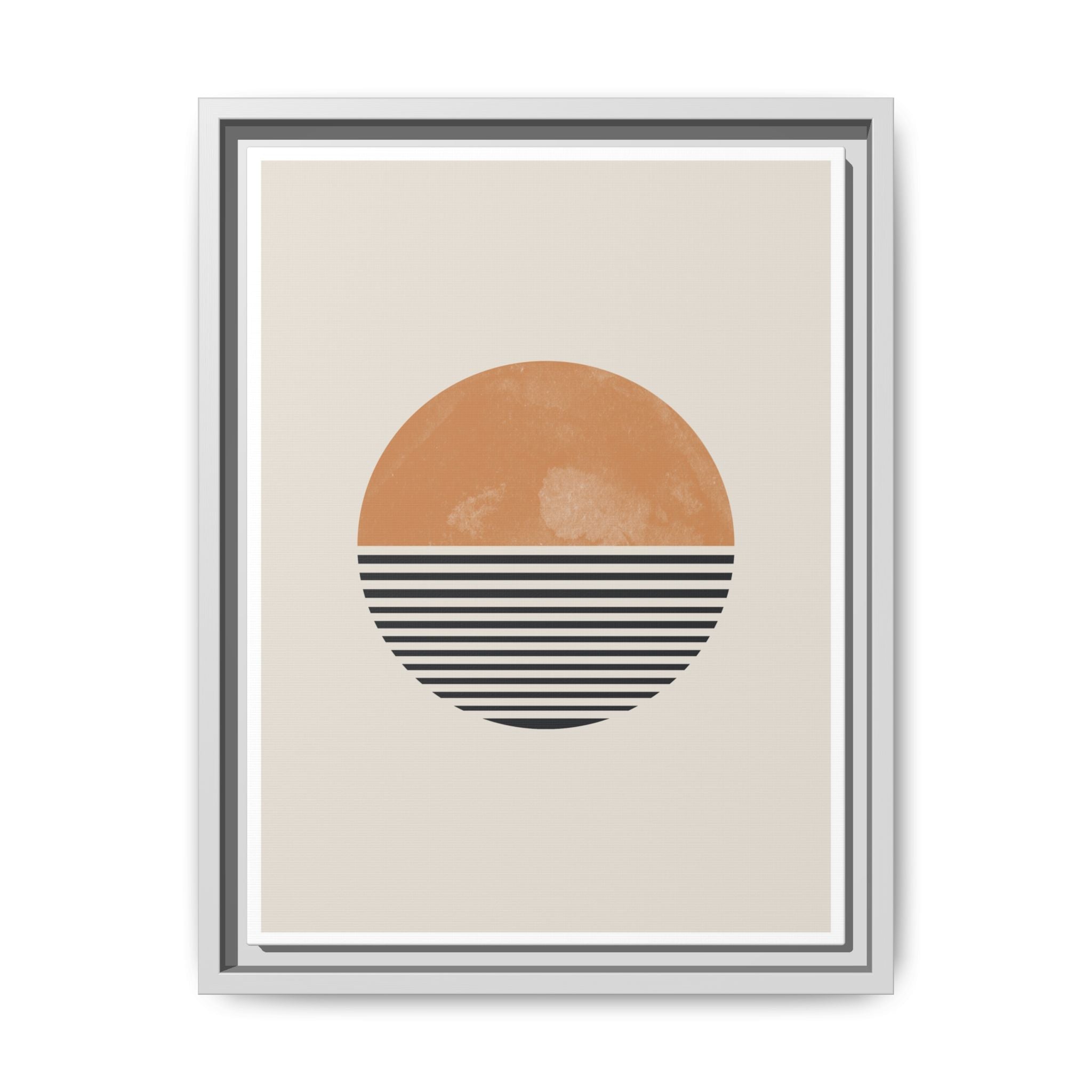 Amber Horizon Echoes - Framed