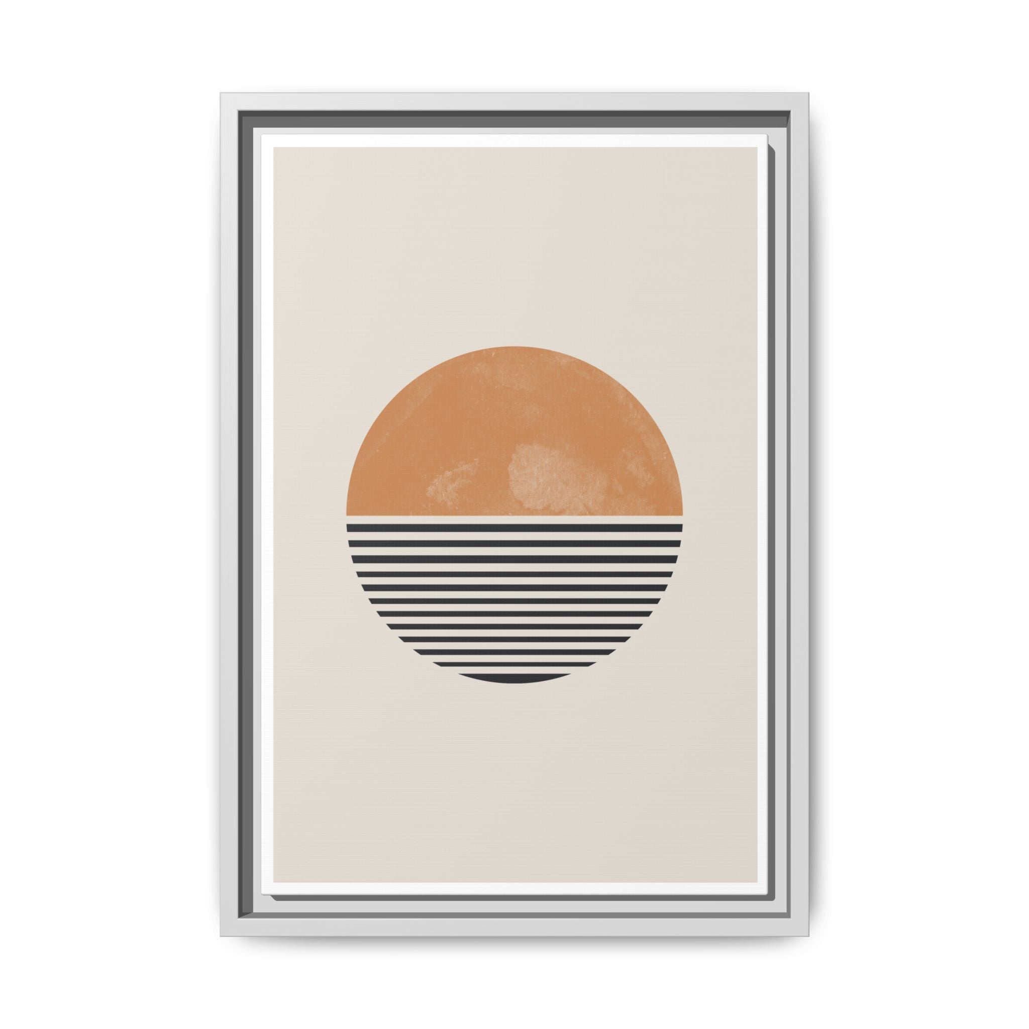 Amber Horizon Echoes - Framed