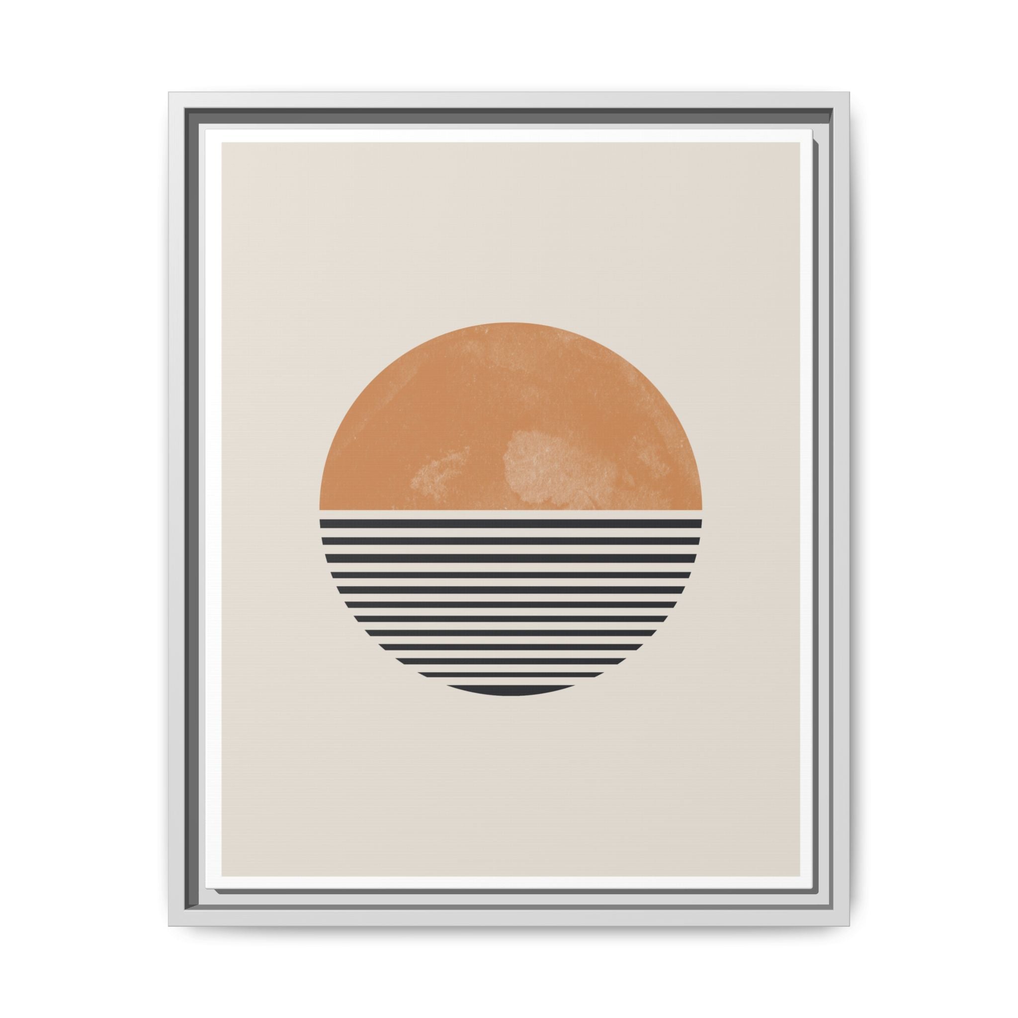 Amber Horizon Echoes - Framed