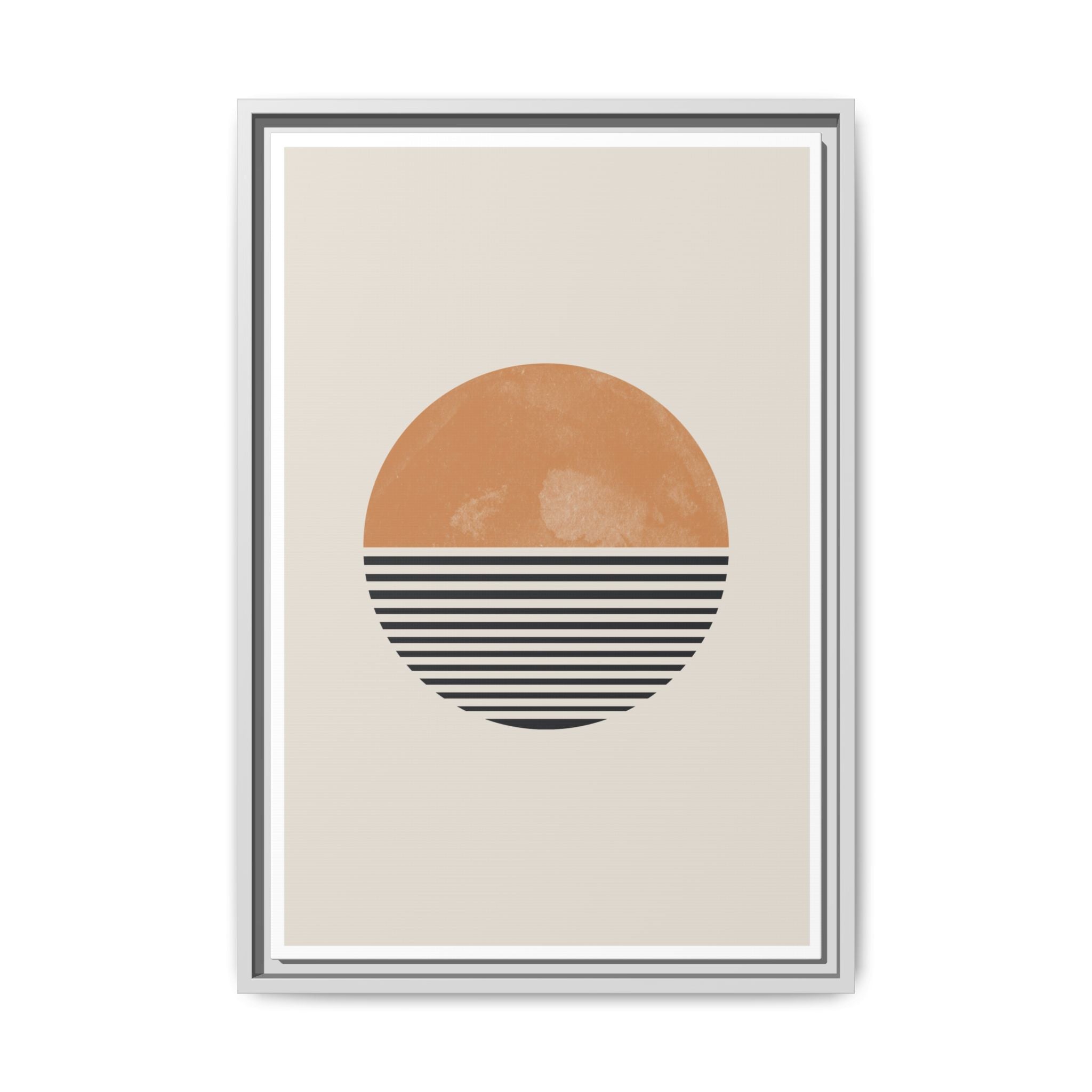 Amber Horizon Echoes - Framed