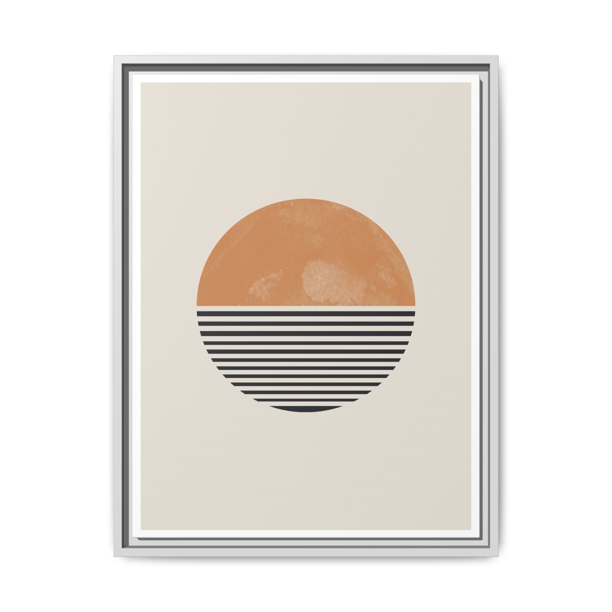 Amber Horizon Echoes - Framed