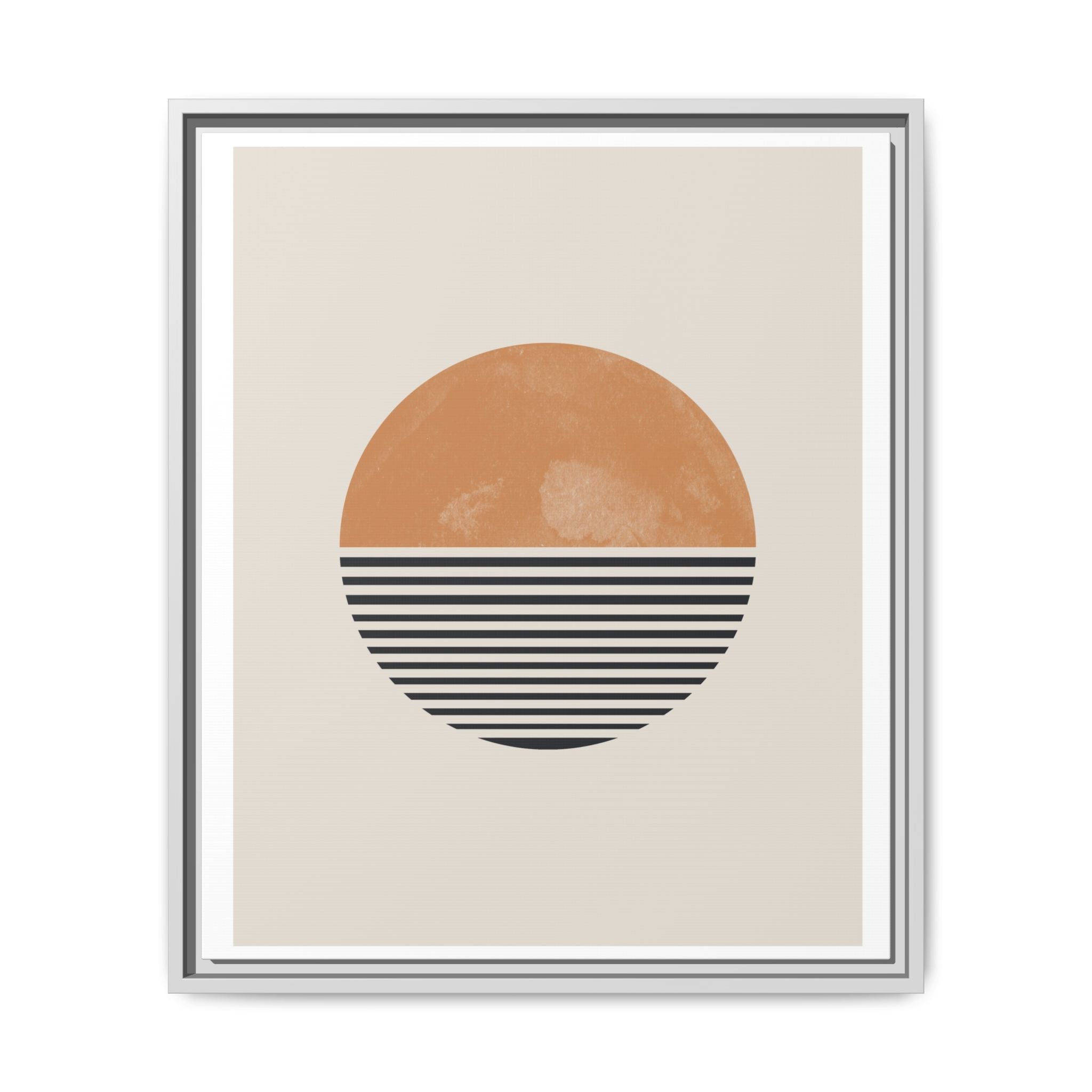 Amber Horizon Echoes - Framed