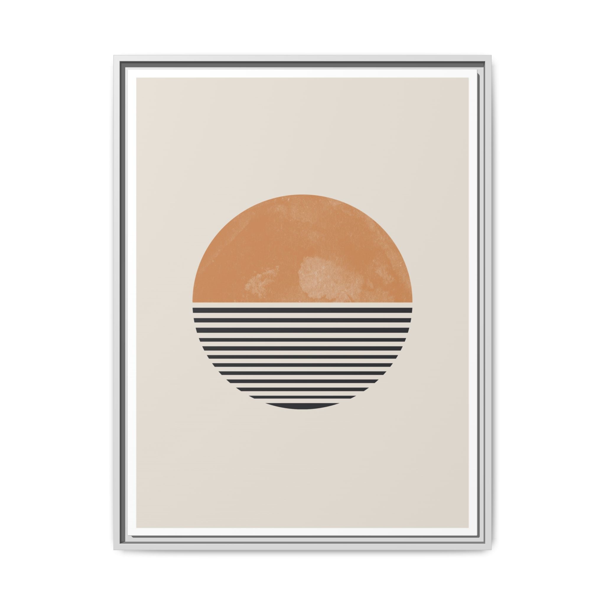 Amber Horizon Echoes - Framed