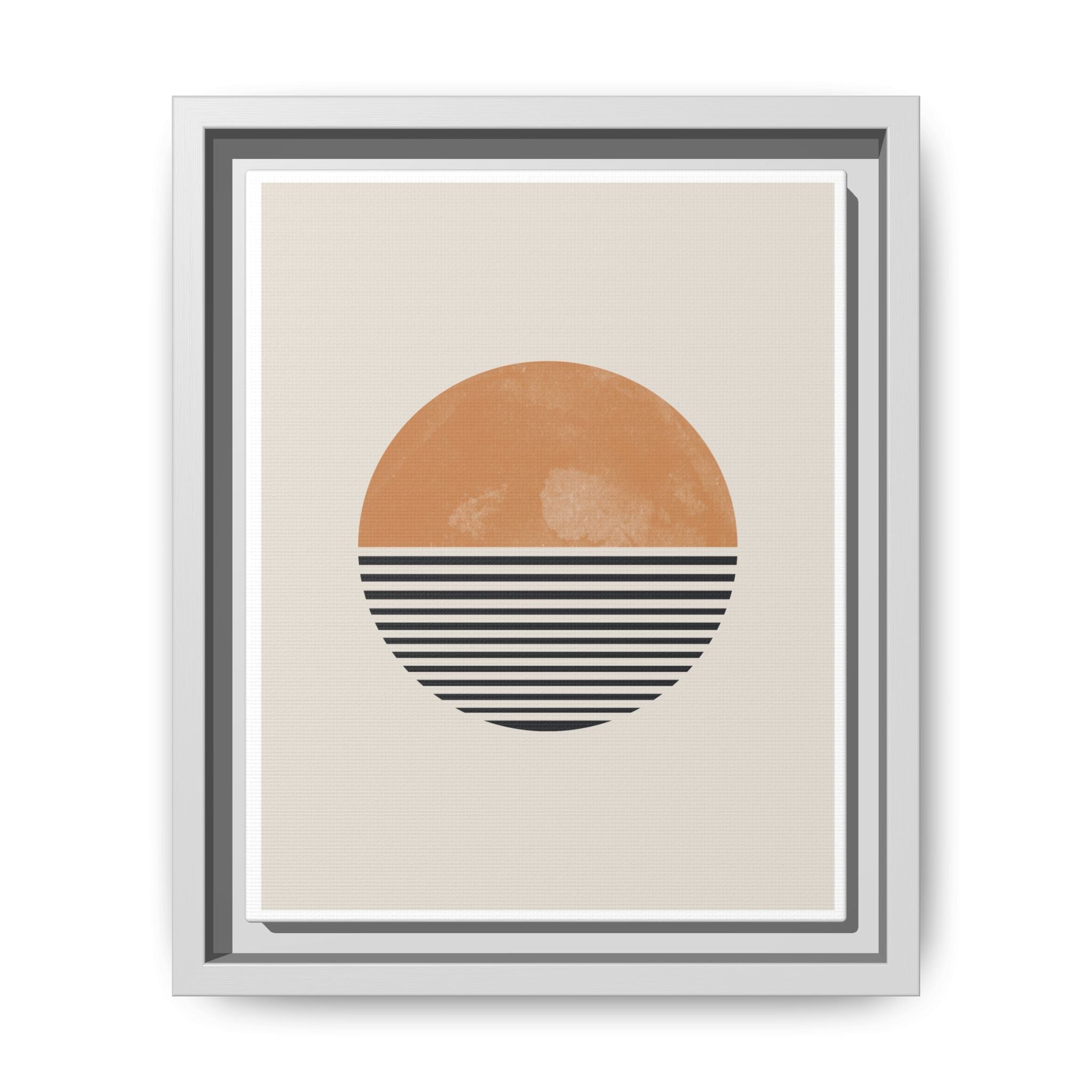 Amber Horizon Echoes - Framed