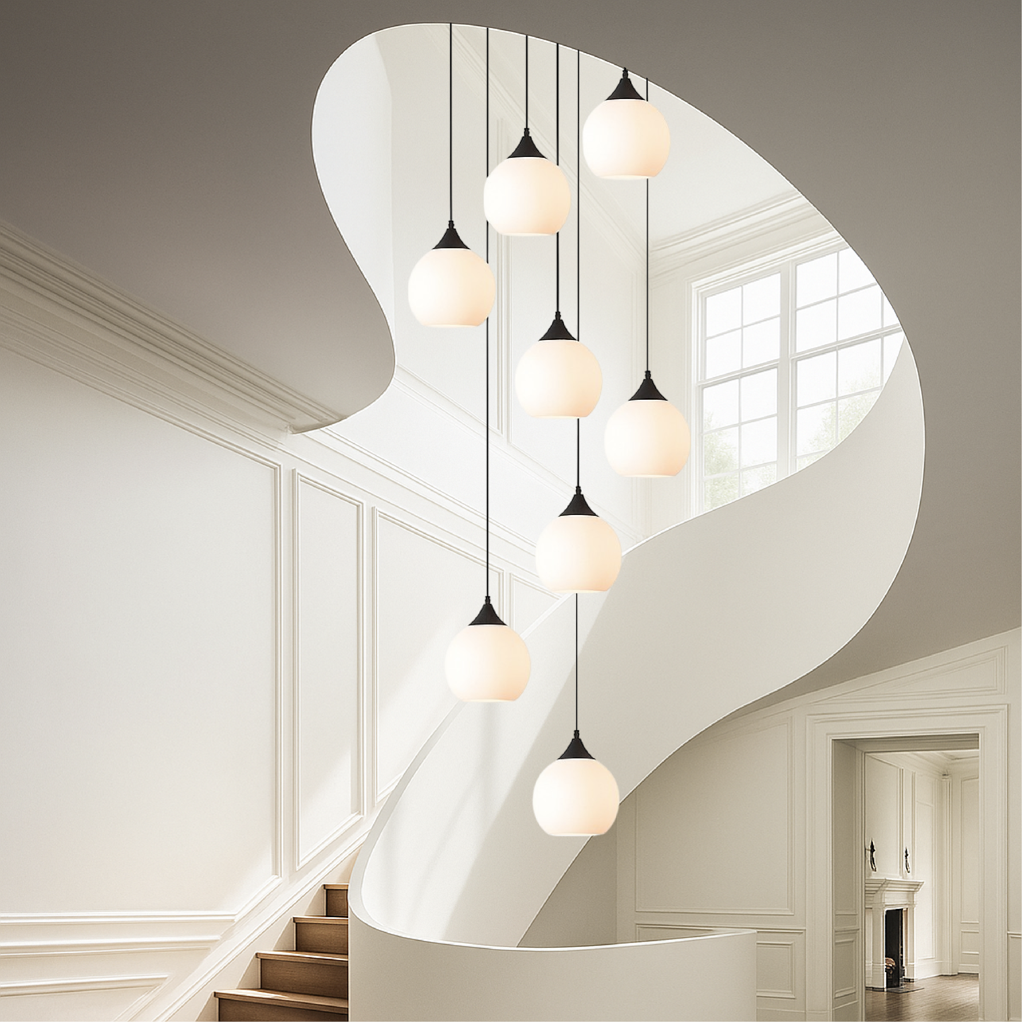 Gades Villa Staircase Chandelier