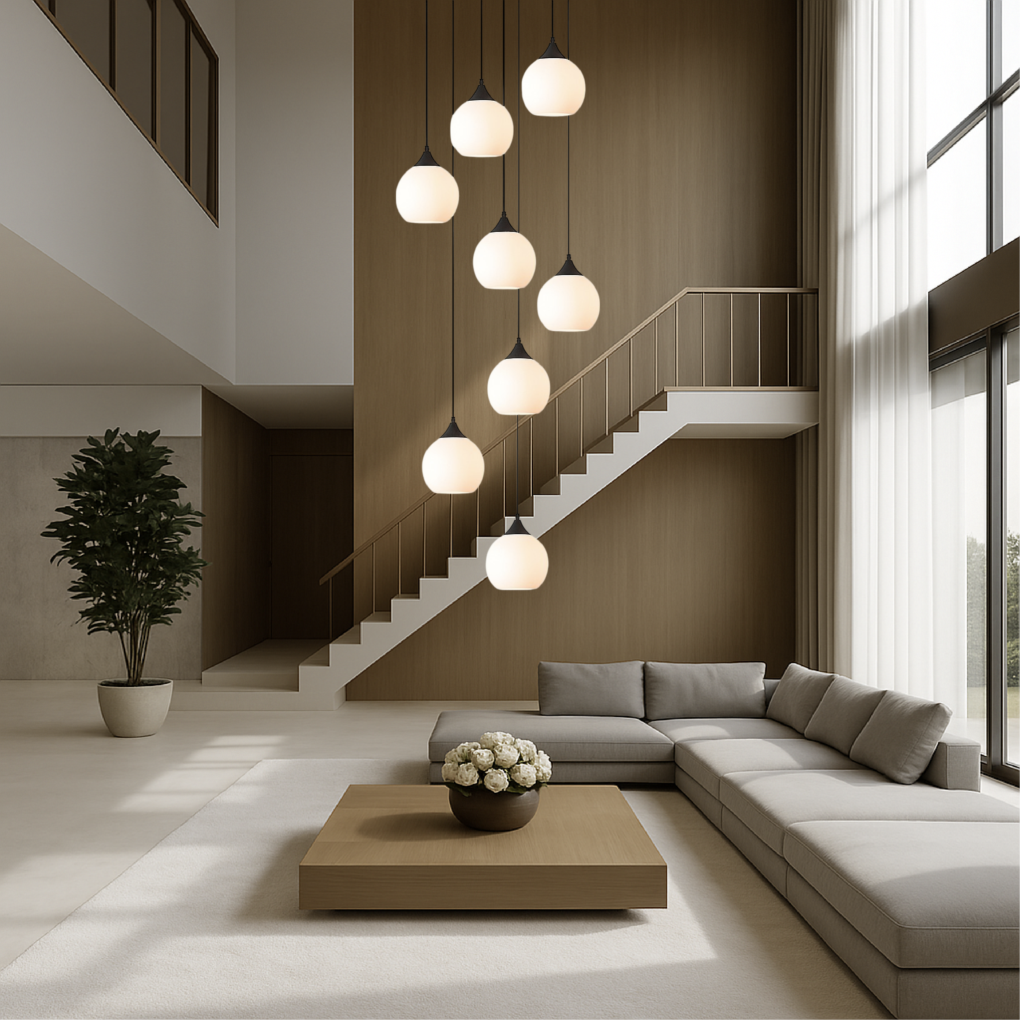 Gades Villa Staircase Chandelier
