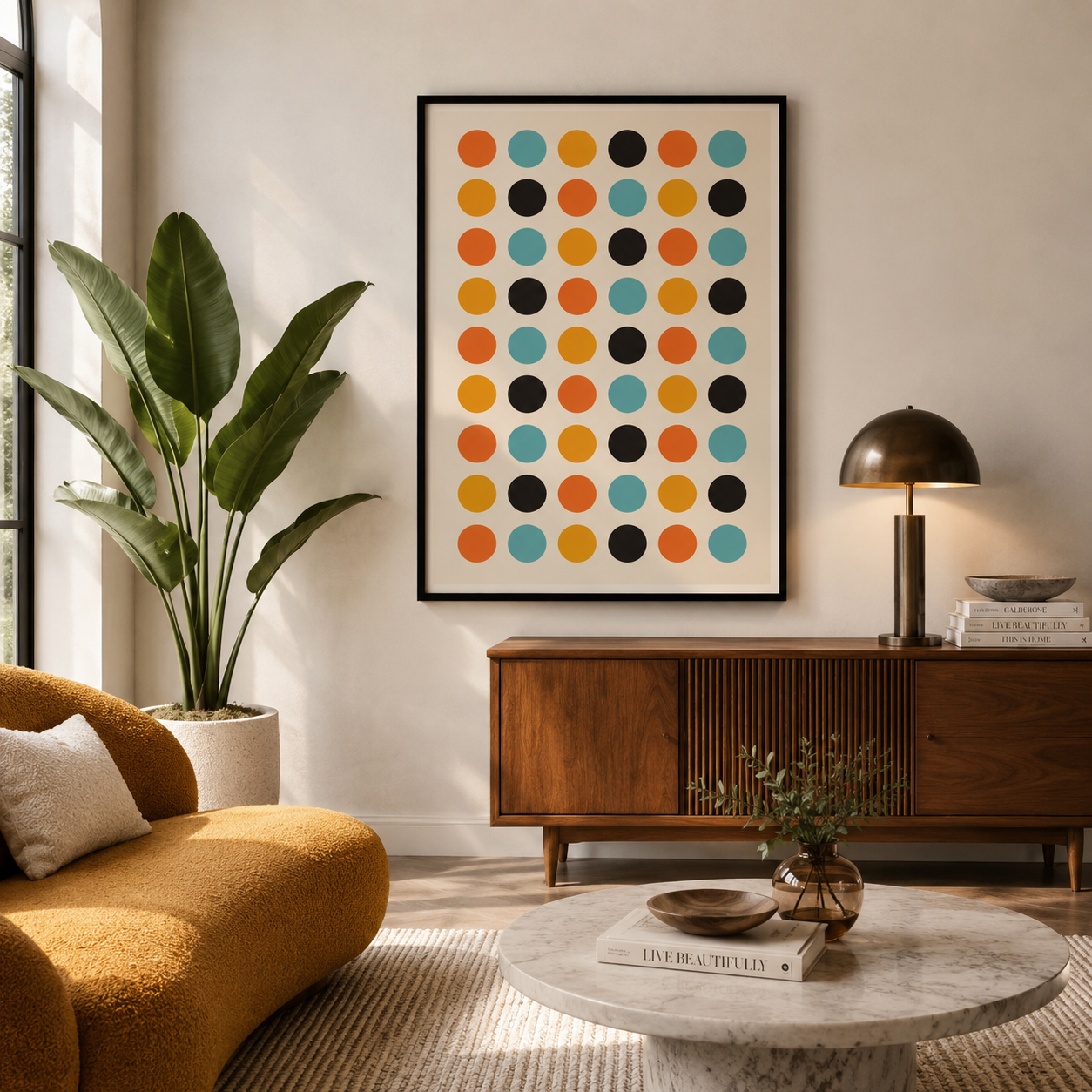 Retro Carnival Rhythm - Framed