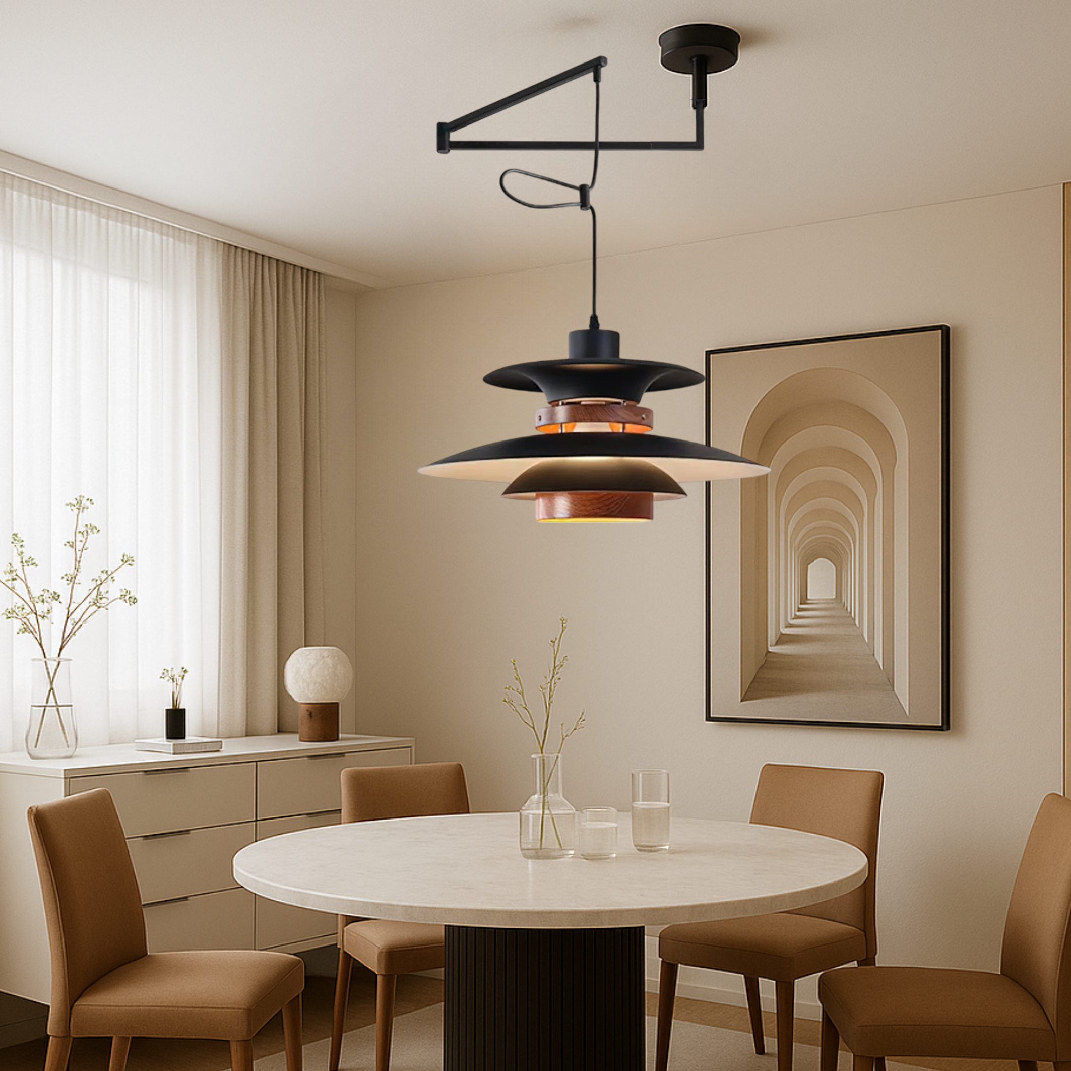 Merado Swing Arm Pendant Light