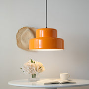 Italian Orange Bauhaus Pendant Light