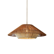 Bamboo Woven Pendant Light