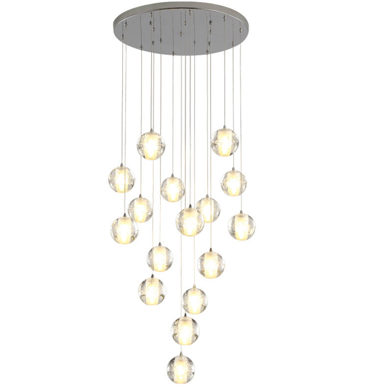 Crystal Ball Staircase Chandelier