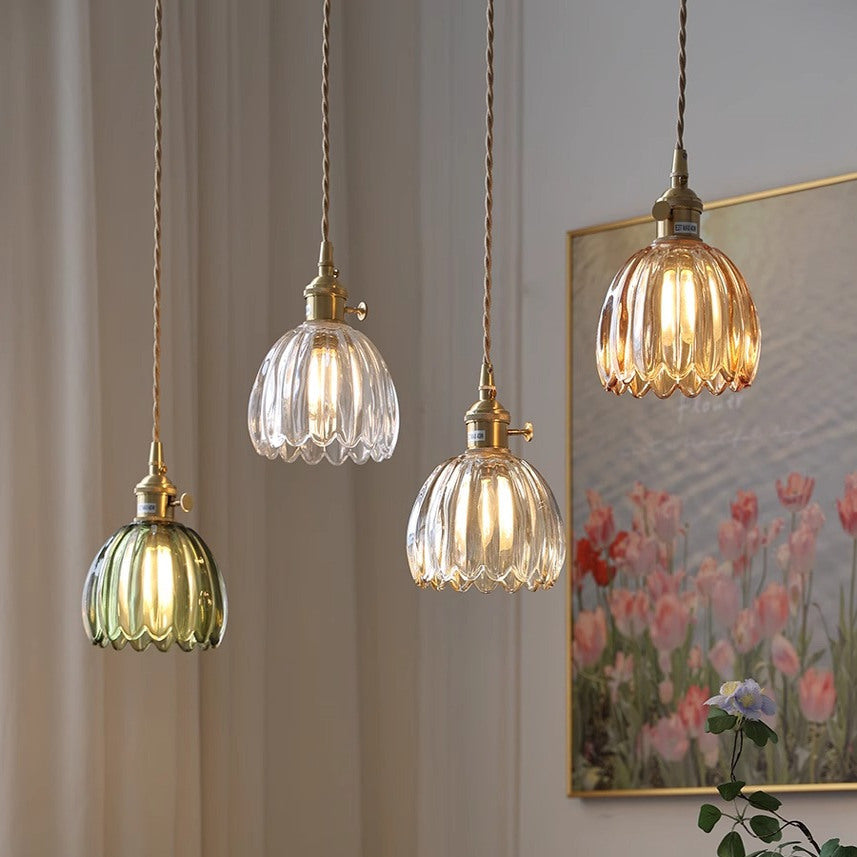 Japanese Glass Pendant Light