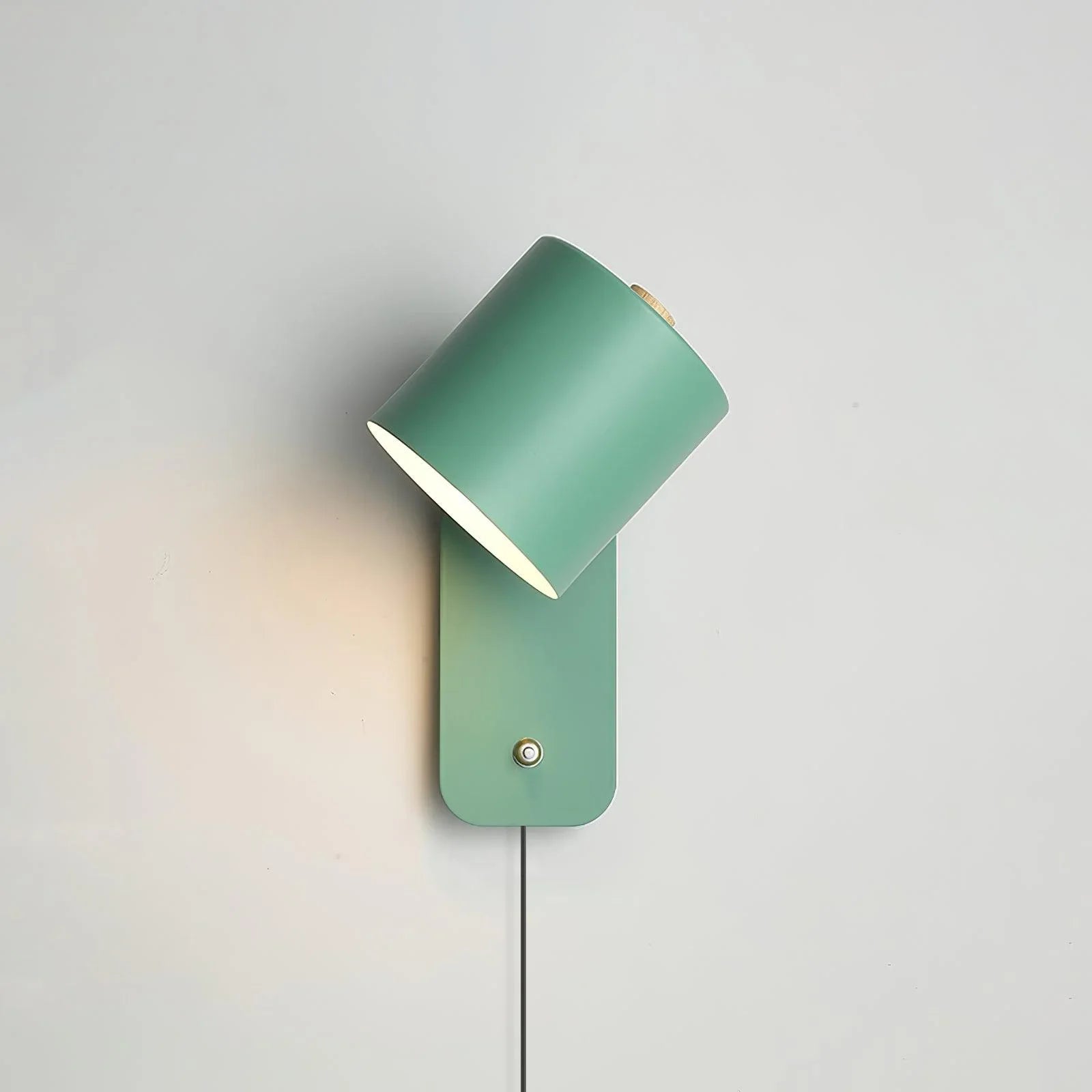 Cylinder Plug In Wall Lamp