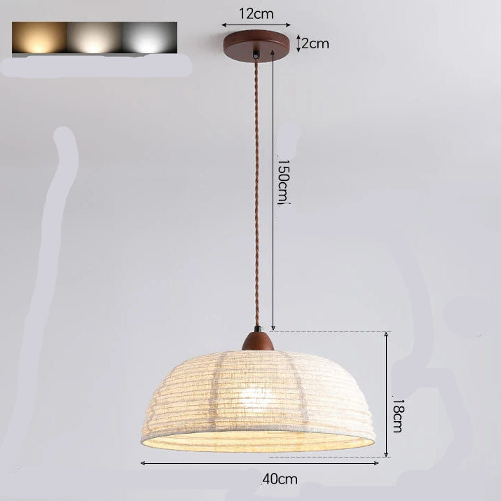 Fabric Pendant Light