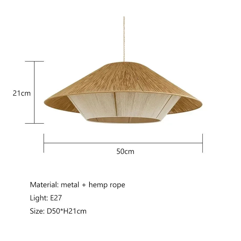 Bamboo Woven Pendant Light