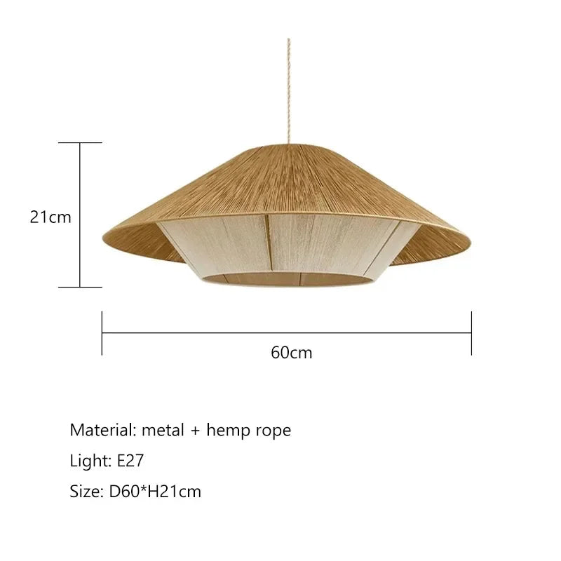 Bamboo Woven Pendant Light