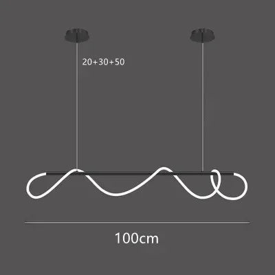 Linear Kitchen Table Pendant Light