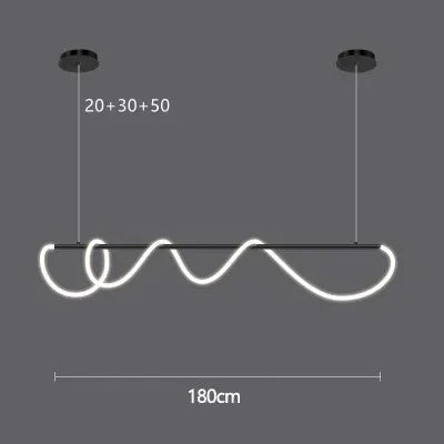 Linear Kitchen Table Pendant Light