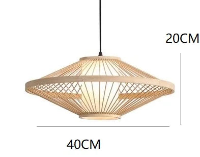 Japanese Bamboo Pendant Light