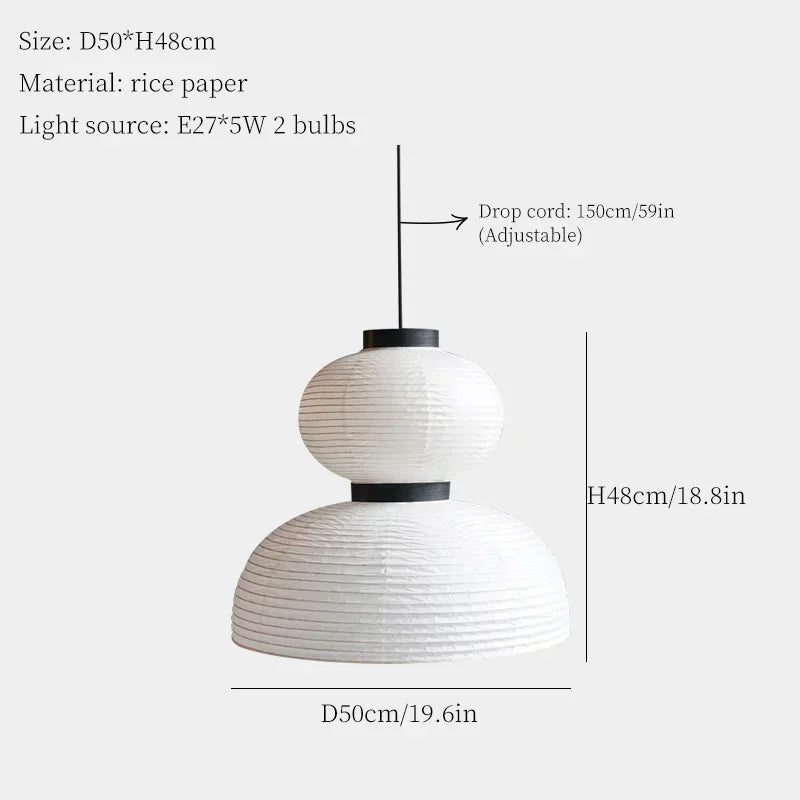 Japanese Wabi Sabi Pendant Lamp