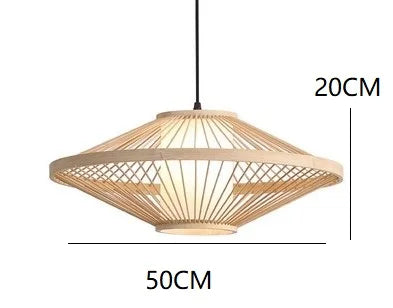 Japanese Bamboo Pendant Light