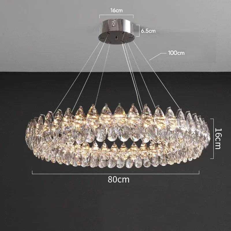 Crystal Ring Chandelier