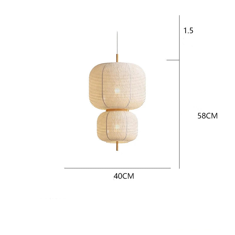 Japanese Rice Paper Pendant Light