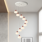 Art Deco Cream Staircase Chandelier
