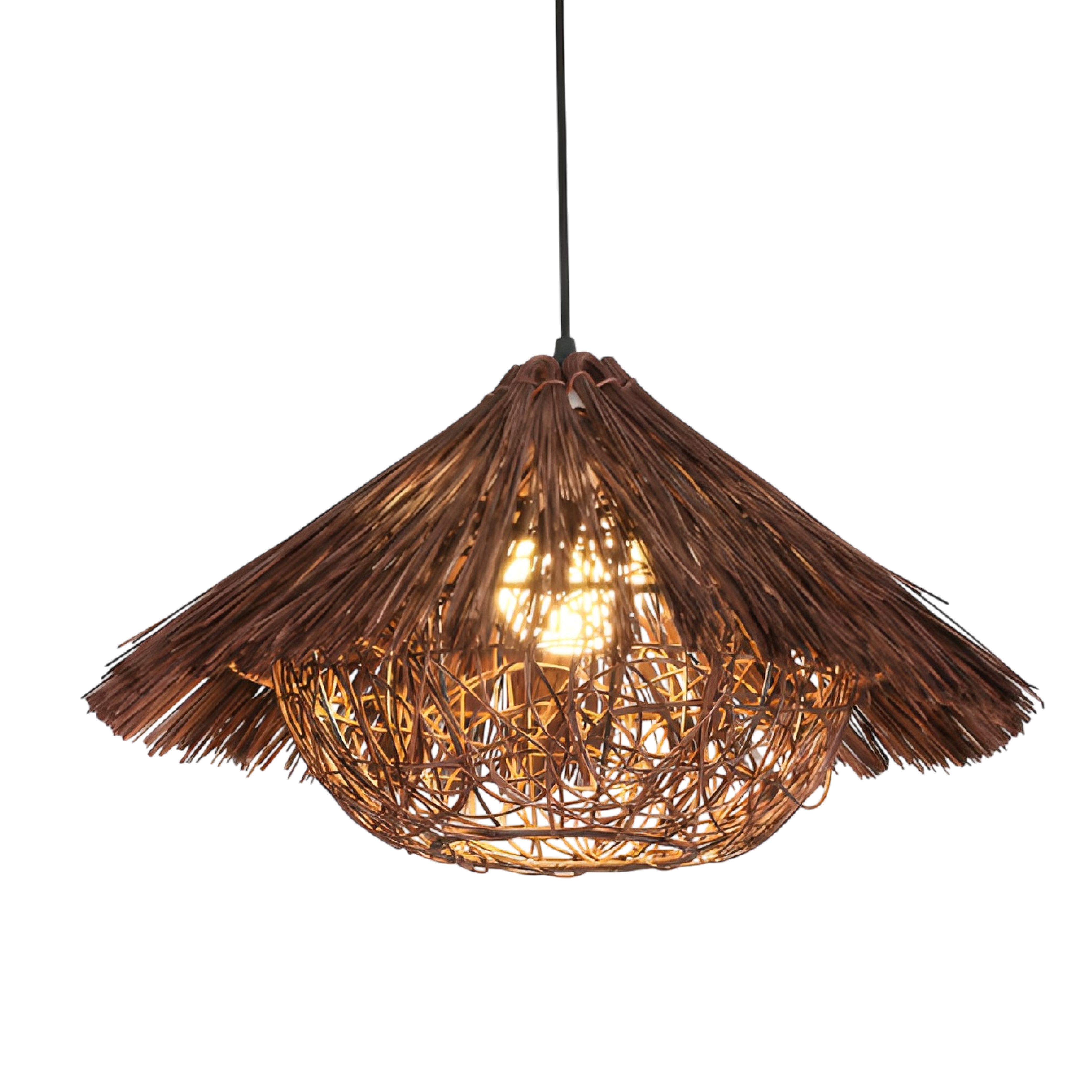Hansi Rattan Bamboo Pendant Light