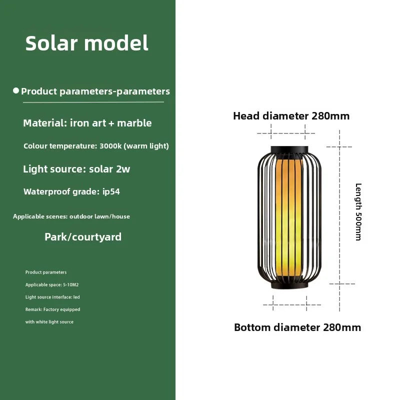 Landscape Solar Powered Lantern