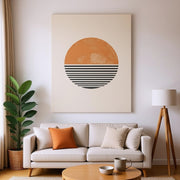 Amber Horizon Echoes - Canvas