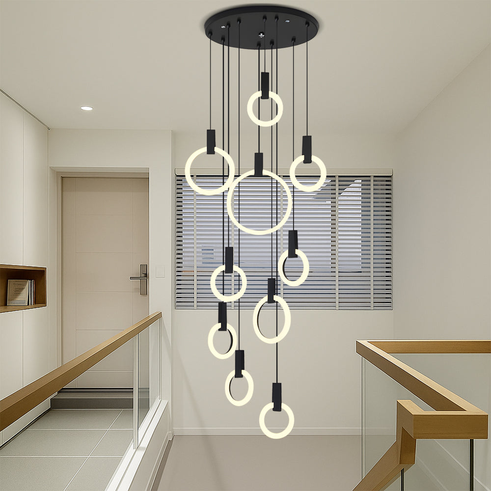 10 Heads Staircase Chandelier